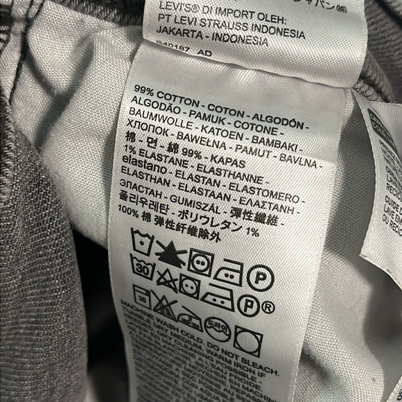 Levis Ribcage Straight Ankle Jeans Size 31 Capsule Gray Academia Preppy Grunge - Picture 5 of 13
